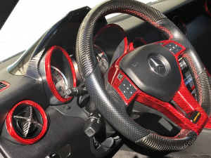 Mercedes Benz SLK  Backside Instrument Gauge Cover - Carbon Fiber - R172